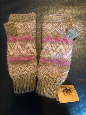 Cozy Fair Trade Alpaca Blend Fingerless Gloves – Andes Gifts